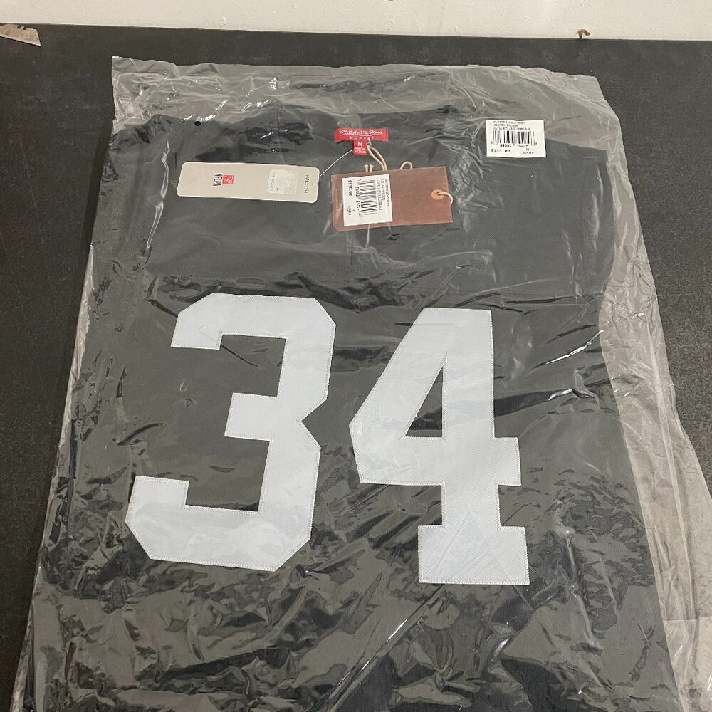Mitchell & Ness Los Angeles Raiders Bo Jackson #34 Black 1988 legacy Jersey M - Picture 1 of 4